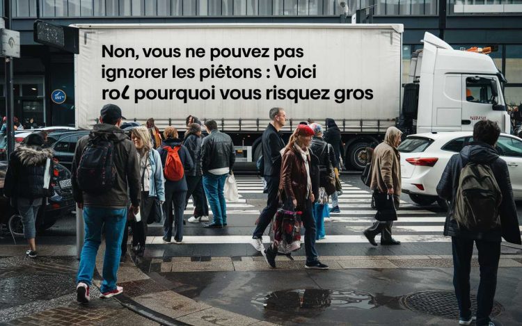 Non, vous ne pouvez pas ignorer les piétons : voici pourquoi vous risquez gros