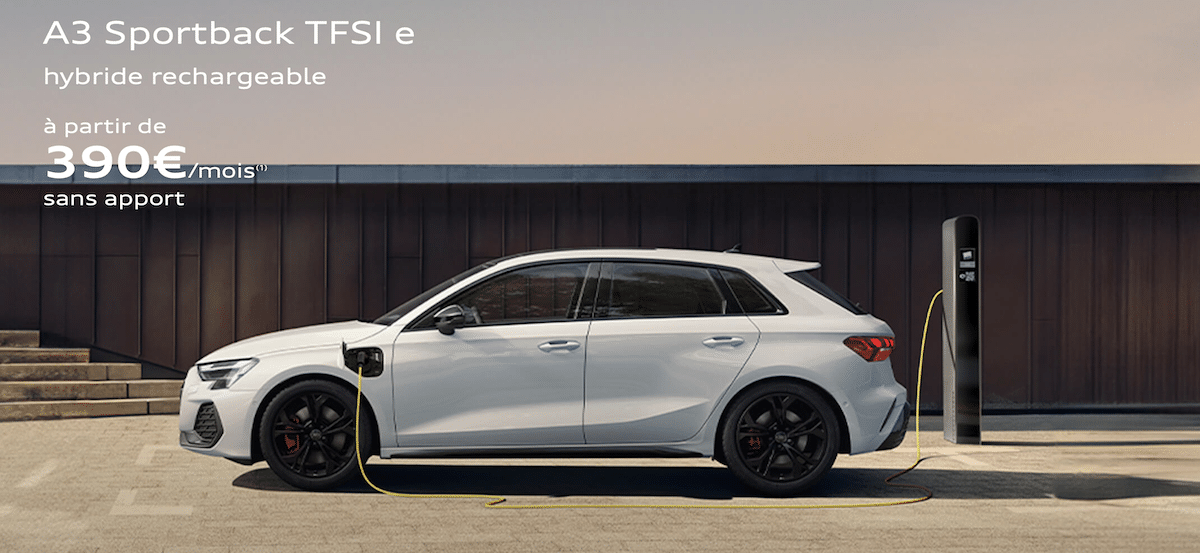 Audi A3 Sportback hybride rechargeable