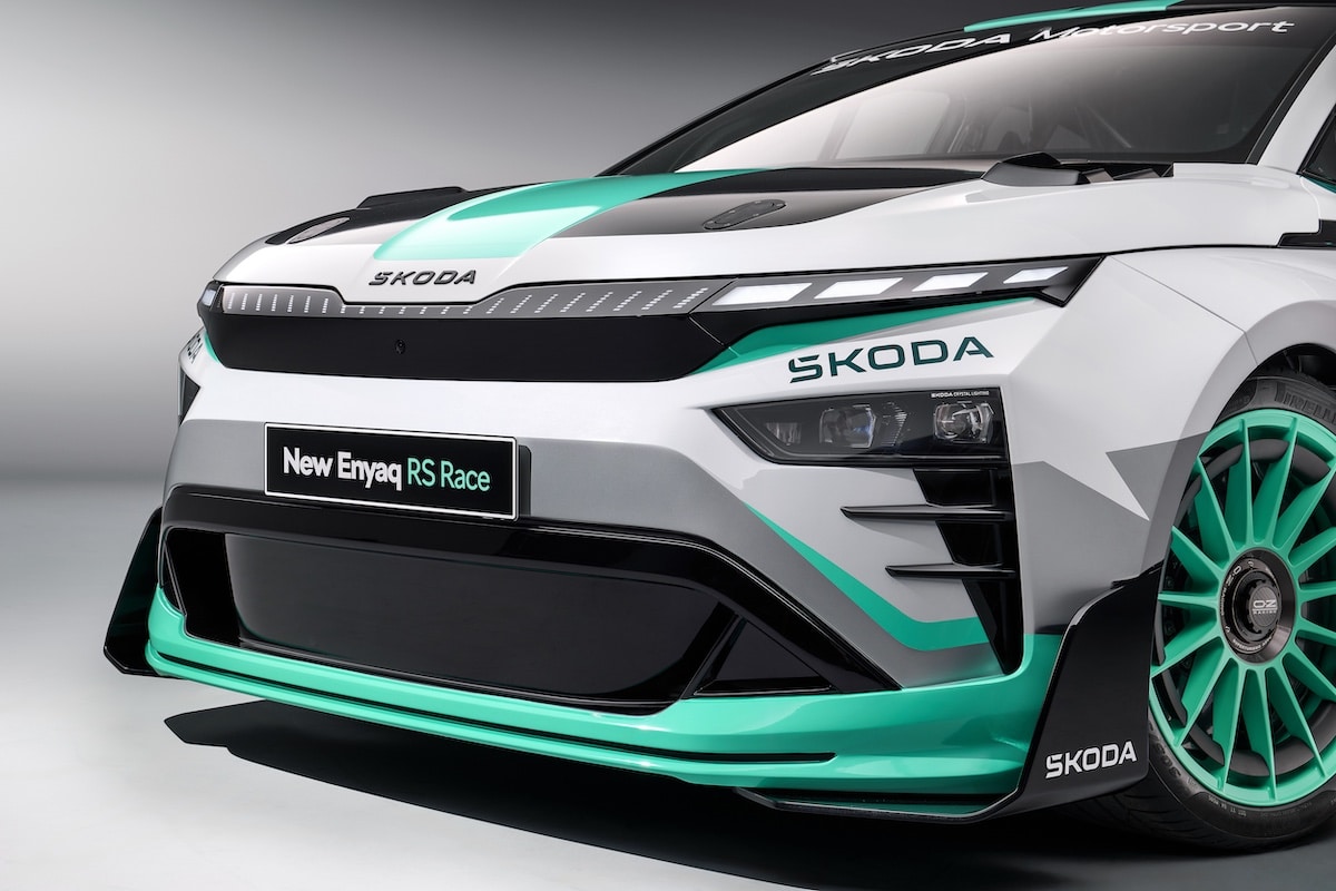 Skoda Enyaq RS Race en action