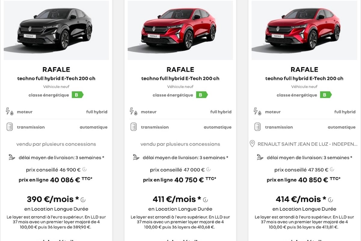 Promotion Renault Rafale