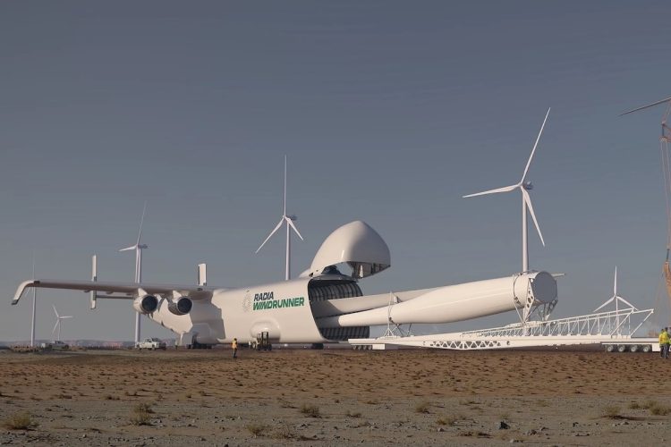 Radia WindRunner : l’avion géant capable de dévorer des éoliennes étonne le monde !
