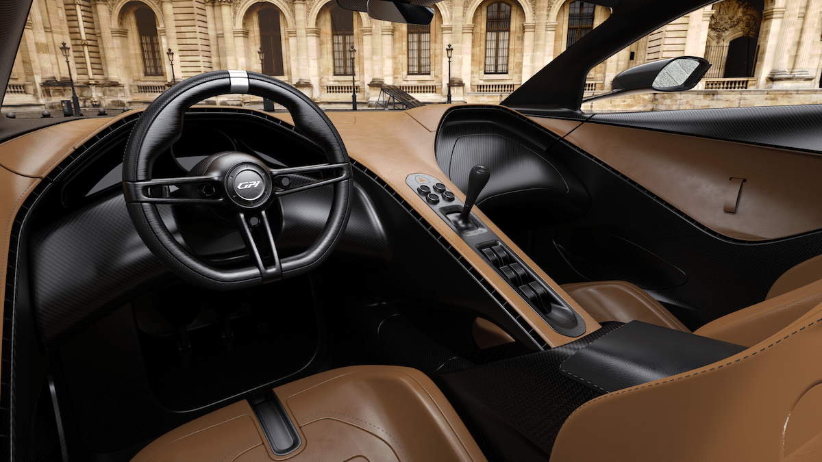 Intérieur de la Garagisti GP1