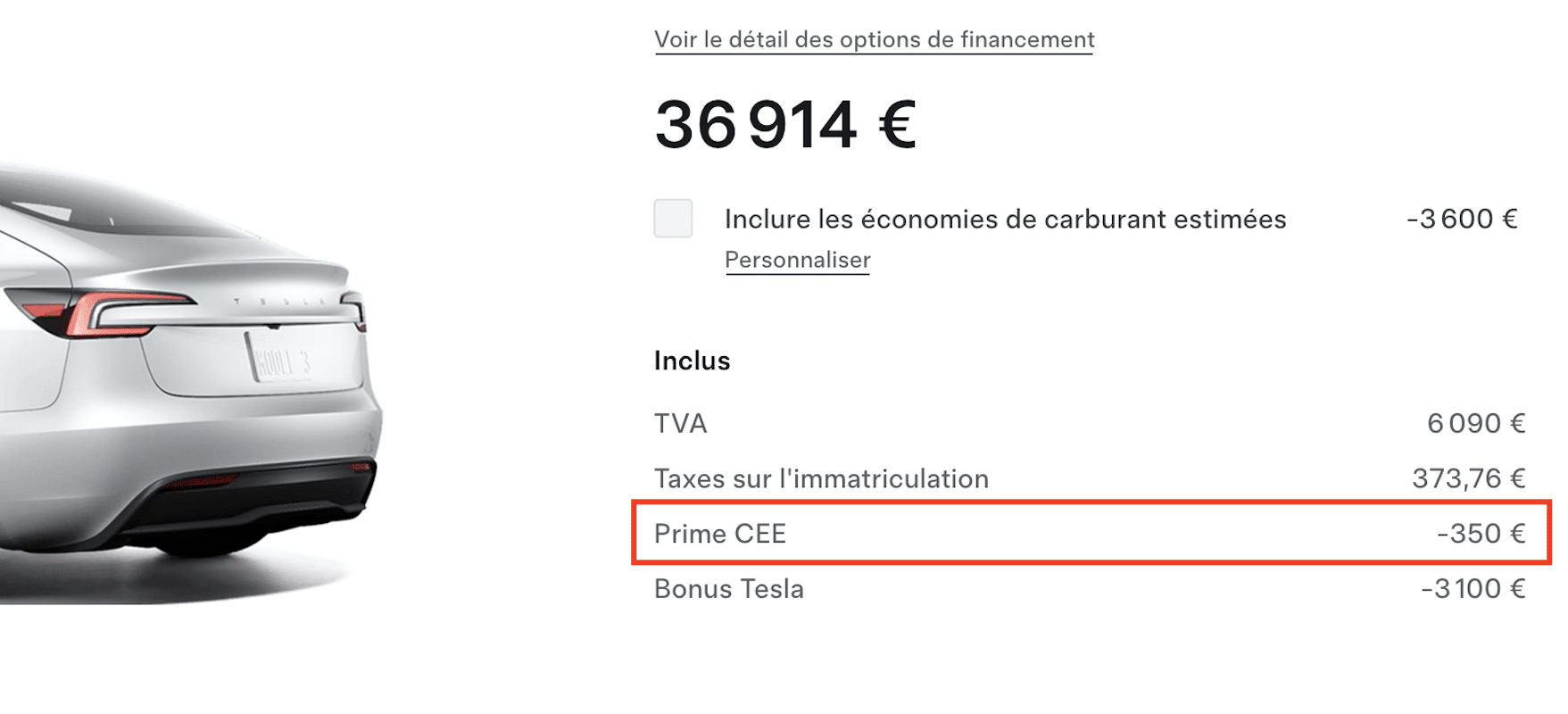 Tesla Model 3 Prime CEE