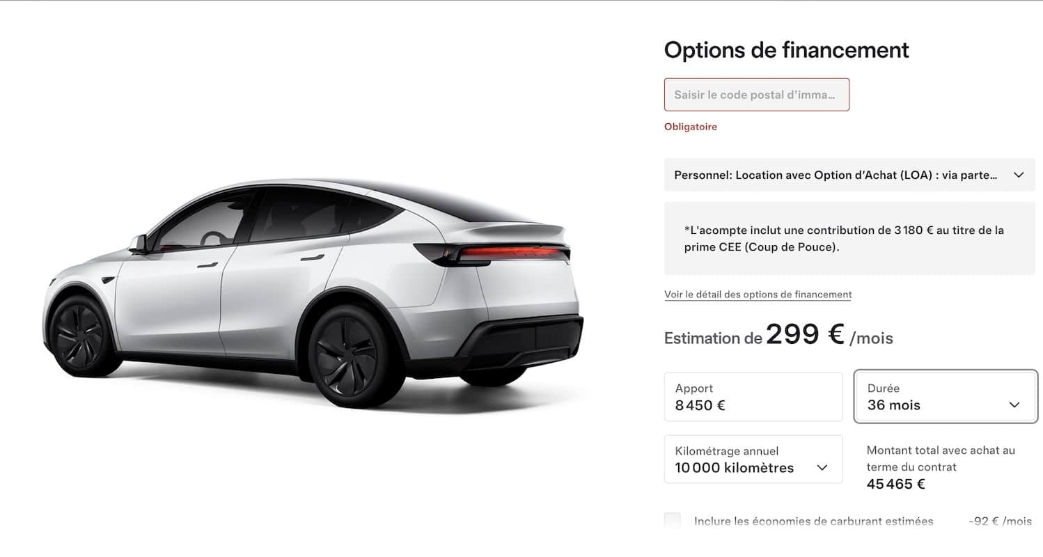 Tesla Model Y LOA 2025