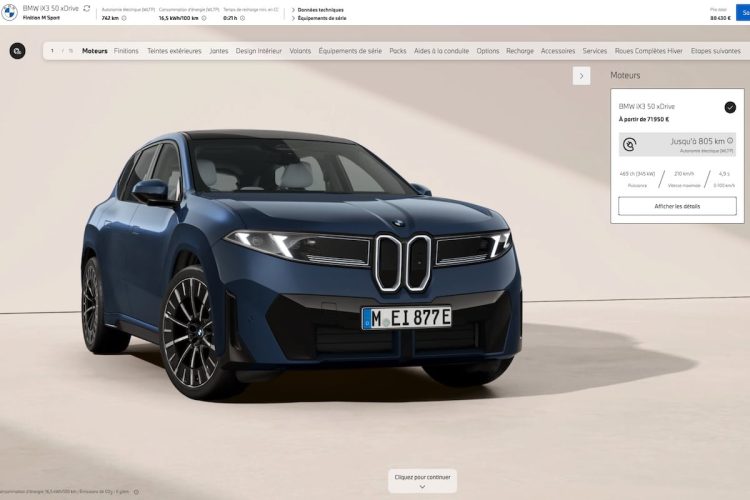 Configurez votre BMW iX3 maintenant et transformez votre expérience de conduite !