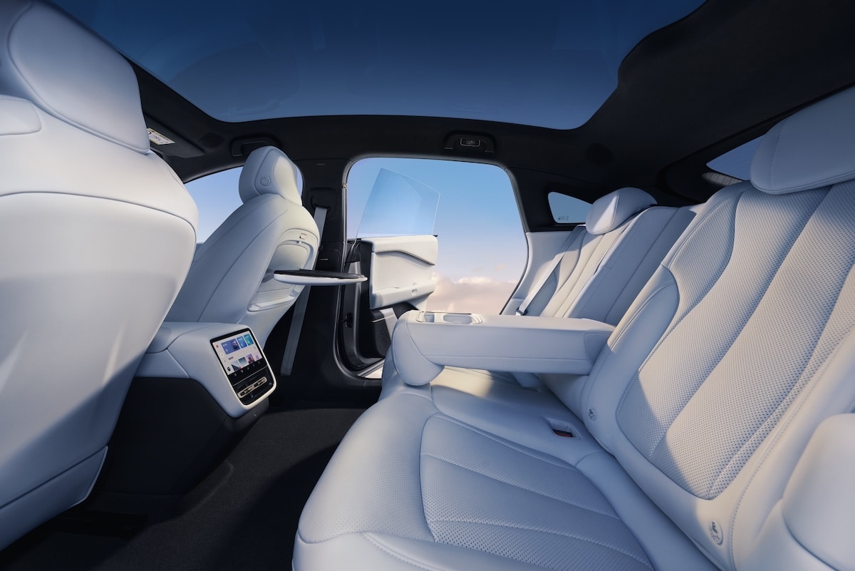 Espace arrière de la XPENG P7+