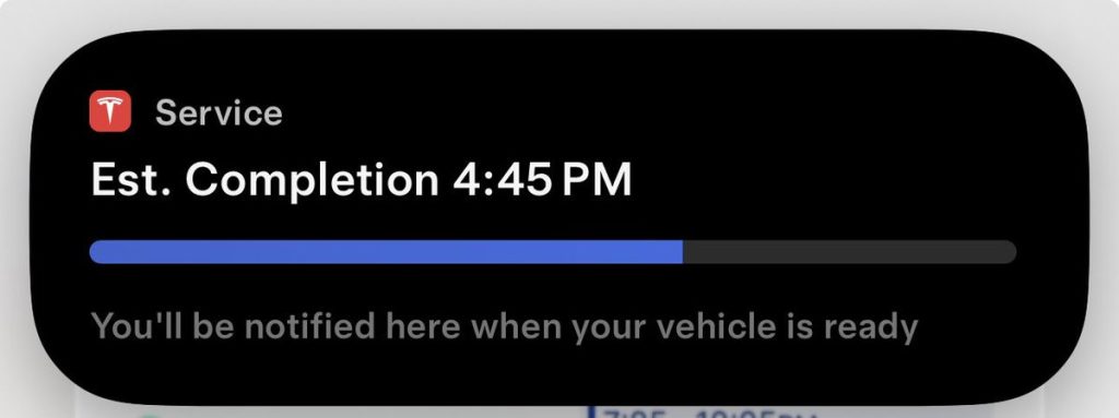 Tesla Service Update