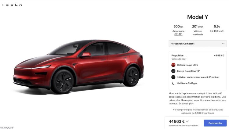 Une Tesla Model Y Propulsion réapparaît en France : un coup de théâtre inattendu !