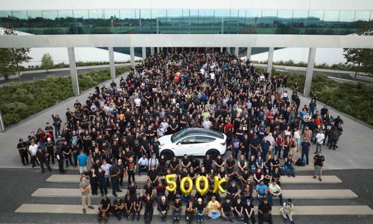 La Gigafactory Tesla au Texas atteint un cap impressionnant avec sa 500 000e voiture !