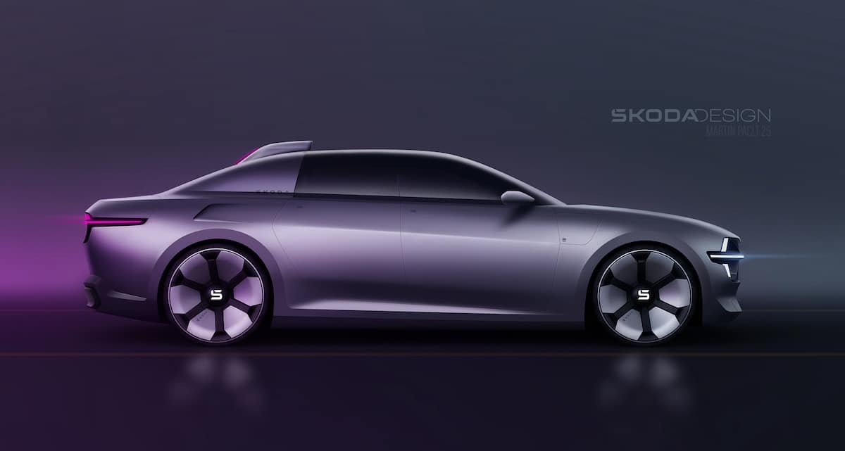 Design arrière de la Skoda 100