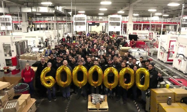 Giga Nevada : un événement marquant avec la production de la 6 millionsième unité de propulsion !