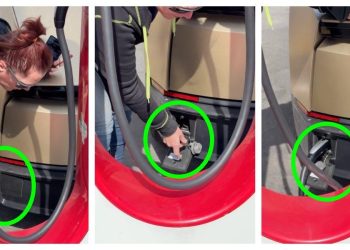 Un Tesla Cybercab aperçu avec une solution de recharge étonnante qui fait débat !