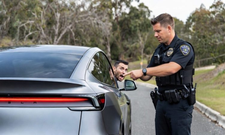 Une nouvelle fonctionnalité de la Tesla Model Y attire l&rsquo;attention des policiers et met le conducteur en danger !