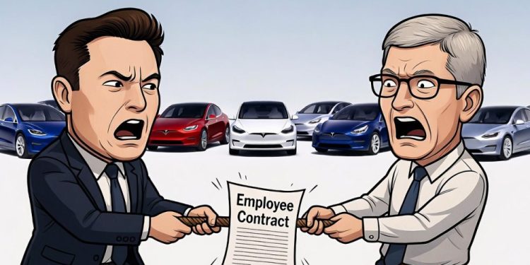 Les ingénieurs de Tesla ont ignoré les appels de ce géant technologique sur son projet de véhicule électrique désormais abandonné !