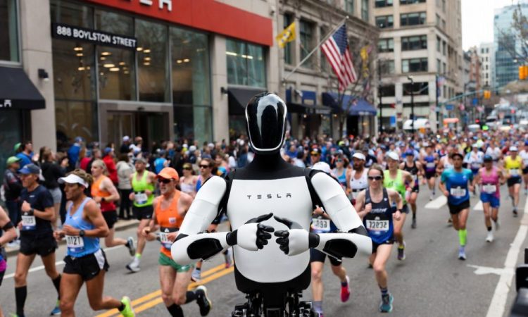 Tesla envoie son robot humanoïde Optimus au marathon de Boston : un événement qui va bouleverser la course !
